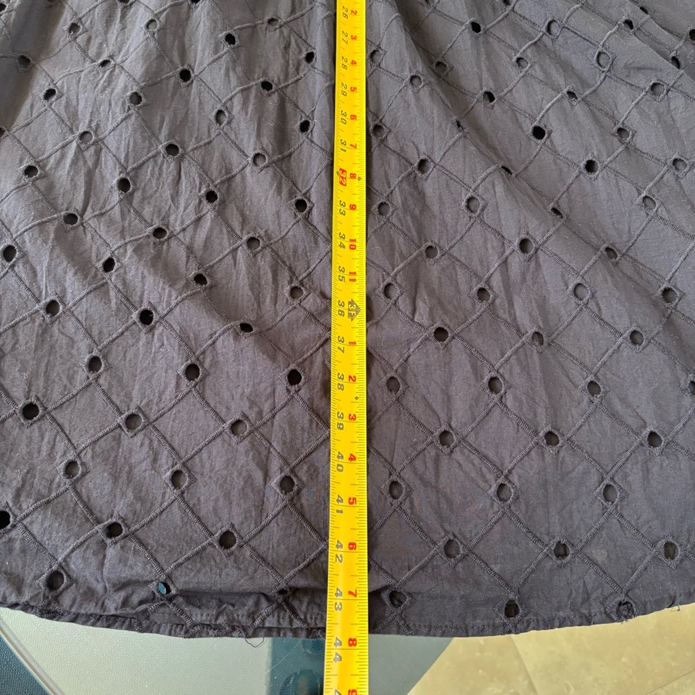 Black Eyelet Midi Dress - Picture 6 of 8